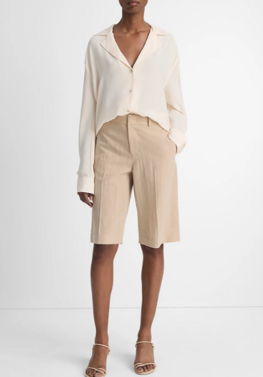 Vince Silk Dolman Sleeve Shirt MSRP $395