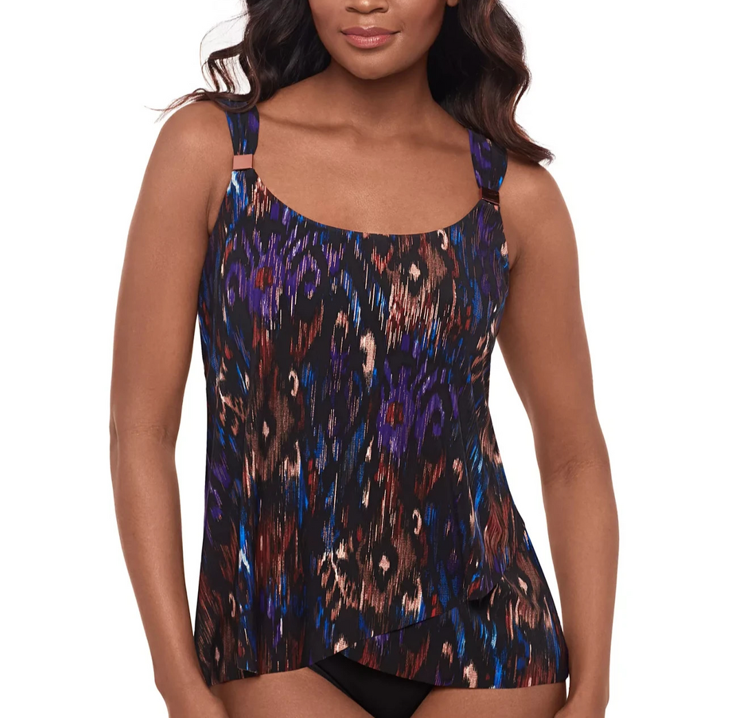 Miraclesuit Tapiz Dazzle Underwired Tankini Top MSRP $140