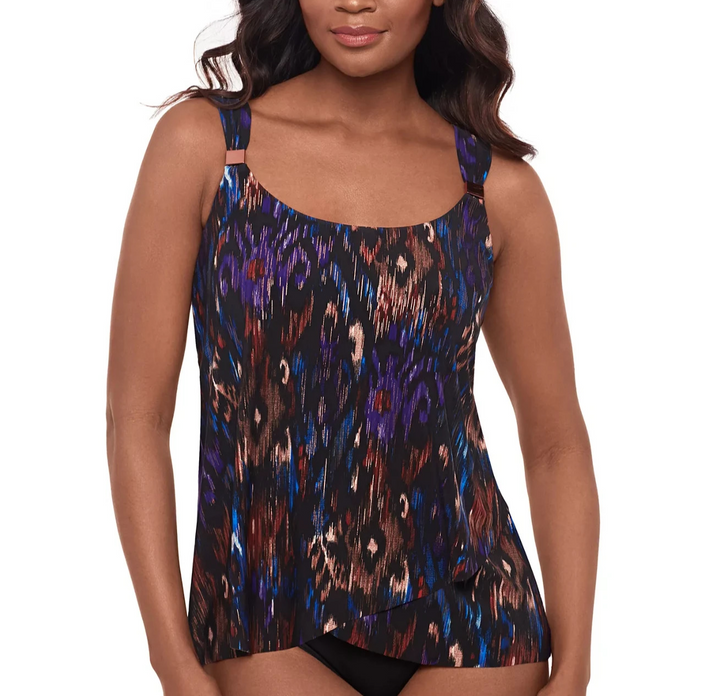 Miraclesuit Tapiz Dazzle Underwired Tankini Top MSRP $140