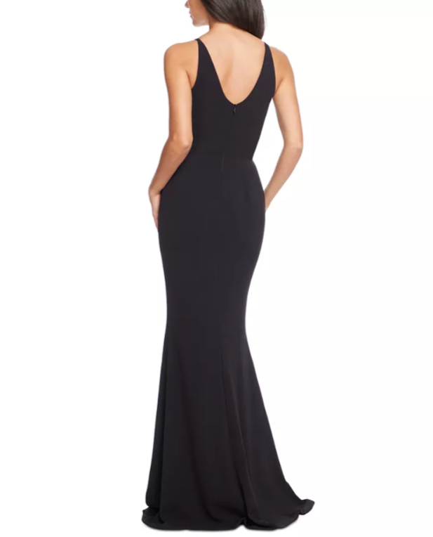 Dress the Population Jordan Plunge Neck Gown MSRP $248