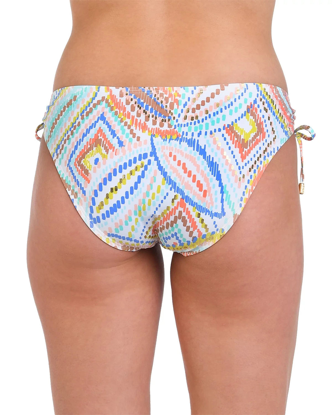 La Blanca Sunbaked Jewels Side Tie Bikini Bottom MSRP $80
