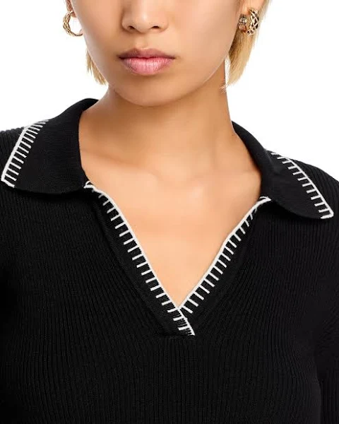 T Tahari Polo Collar Sweater MSRP $68
