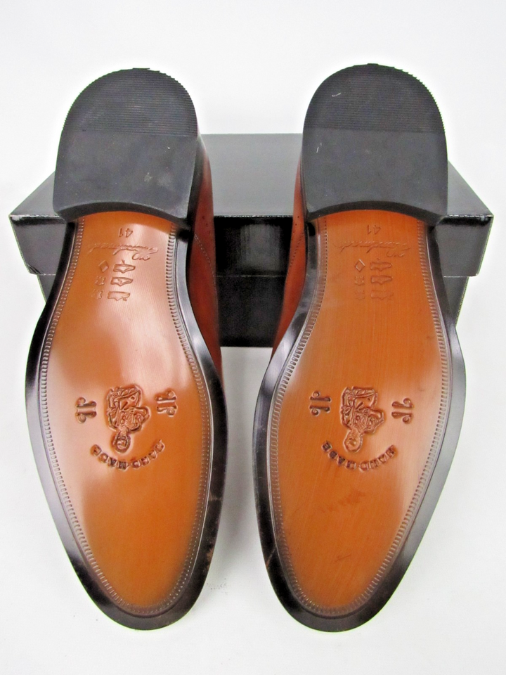 Classic Calf Leather Elegant Dress Shoes - Handcrafted Size EU 41