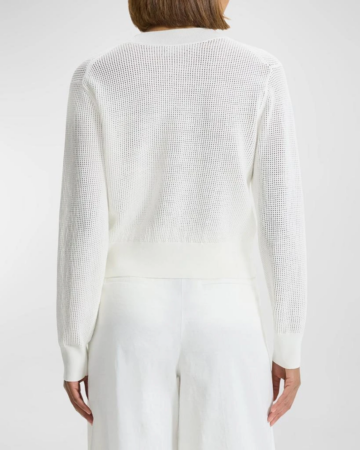 Theory Pointelle Long Sleeve Top MSRP $325