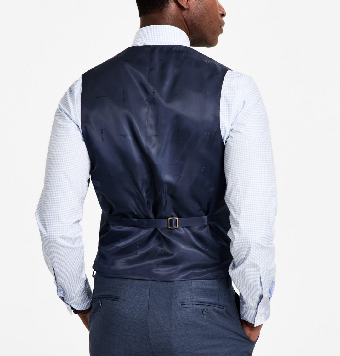 Calvin Klein Slim-Fit Wool Blend Infinite Stretch Suit Vest MSRP $125