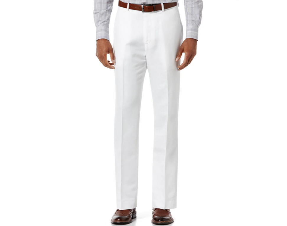 Perry Ellis MEN Linen Blend Solid Twill Pants MSRP $89
