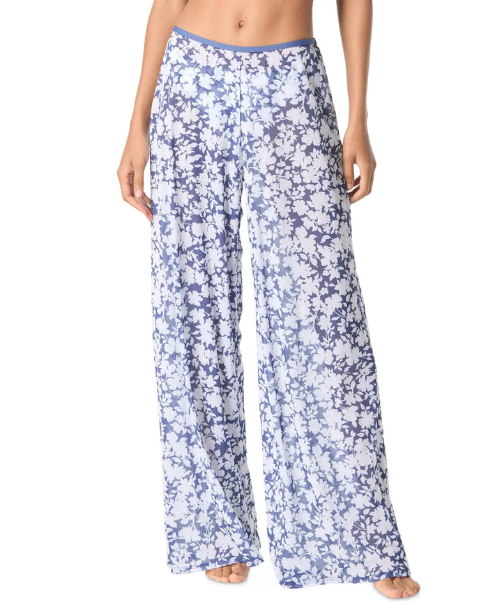 Michael Kors MICHAEL Women's Floral Print Cover-Up Pants MSRP $94