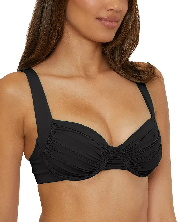 BECCA® by Rebecca Virtue Color Code Multi Way Underwire Bikini Bra Top MSRP $88