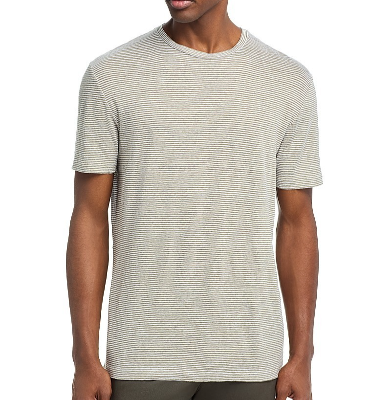 The Men's Store Striped Linen Tee MSRP $78