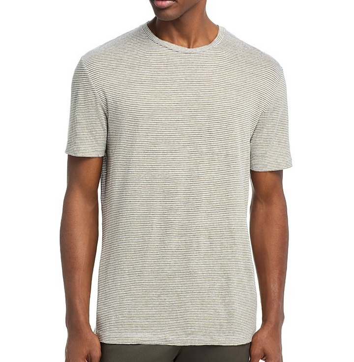 The Men's Store Striped Linen Tee MSRP $78