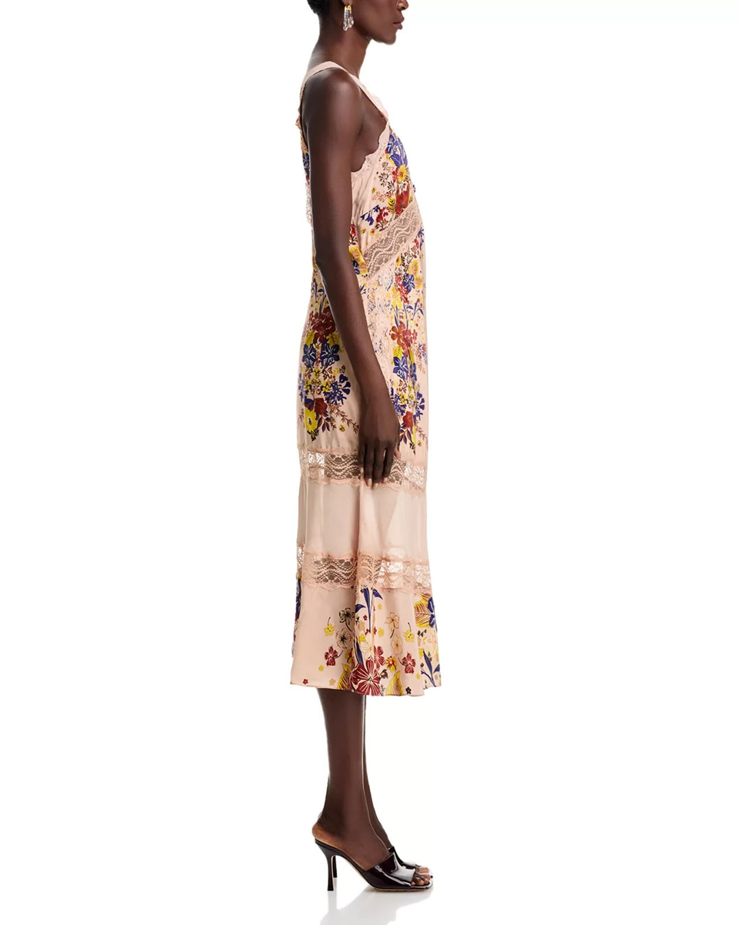 FARM Rio Floral Lace Slip Dress MSRP $260