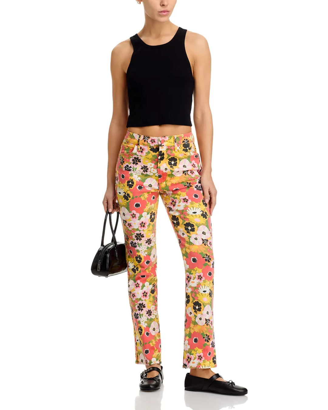 MOTHER Smokin Double Flood High Rise Ankle Jeans MSRP $228