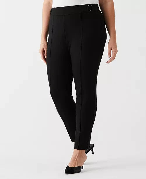 Rafaella Plus Size Hardware Slim Leg Ankle Pant MSRP $89