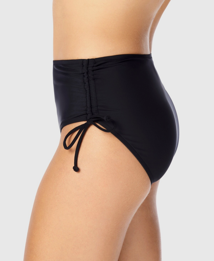 Swim Solutions Adjustable Ruched Brief Bottoms MSRP $46