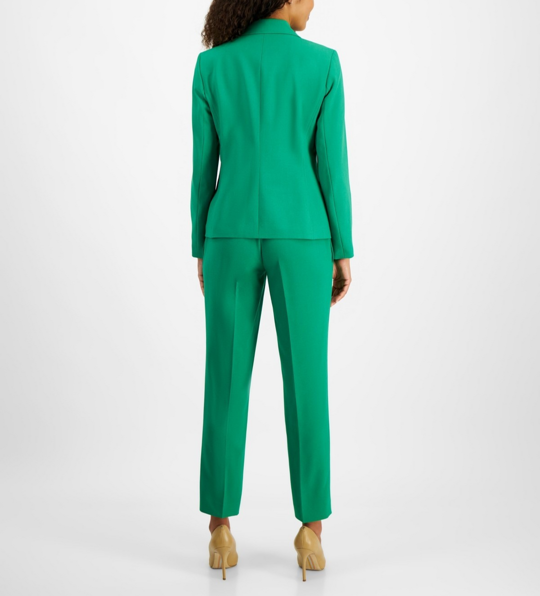Le Suit One-Button Straight-Leg Pantsuit MSRP $225