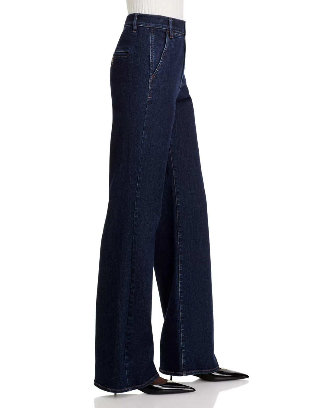 Veronica Beard Crosbie High Rise Wide Leg Trouser Jeans MSRP $298