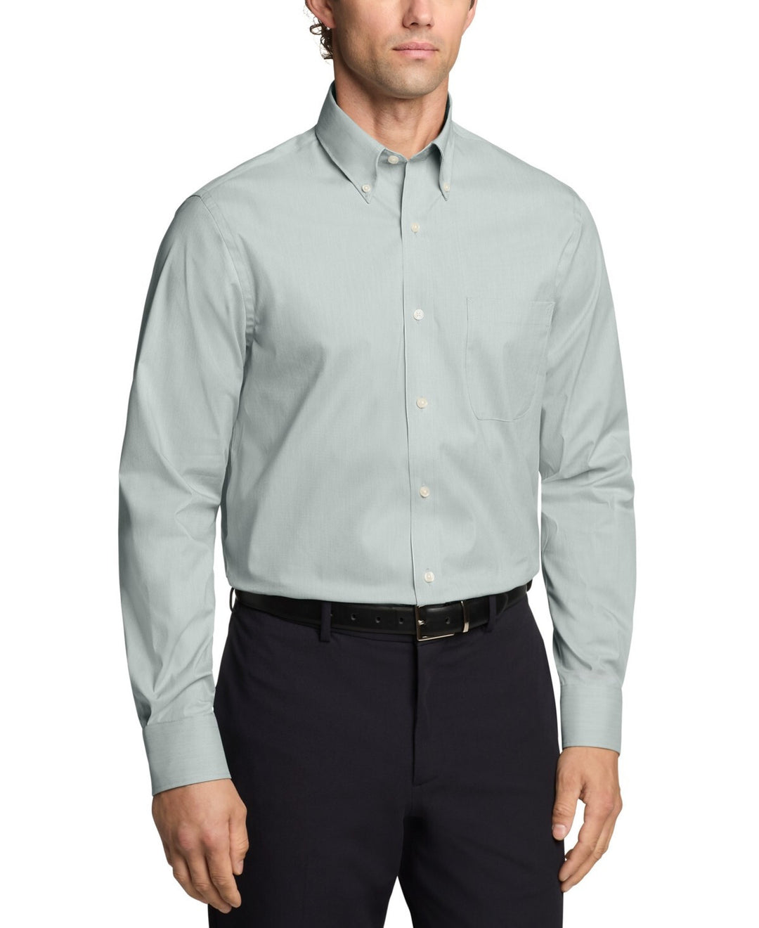 Tommy Hilfiger Regular Fit Wrinkle Resistant Stretch Dress Shirt MSRP $75