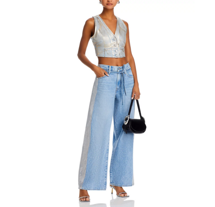 Levi's Mona Denim Corset Optical Vest MSRP $79