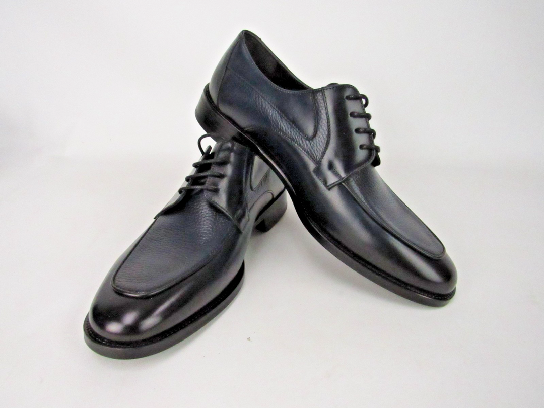 Elegant Men’s Premium Calf Leather Derby Formal Shoes – Handcrafted Size EU 41