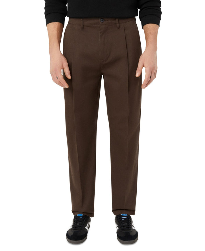 Frank And Oak Men's Relaxed-Fit Pleated Tapered Chinos MSRP $119