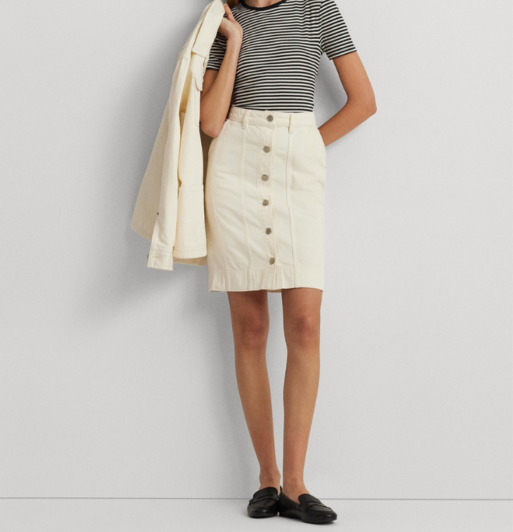 Lauren Ralph Lauren Denim Pencil Skirt MSRP $99