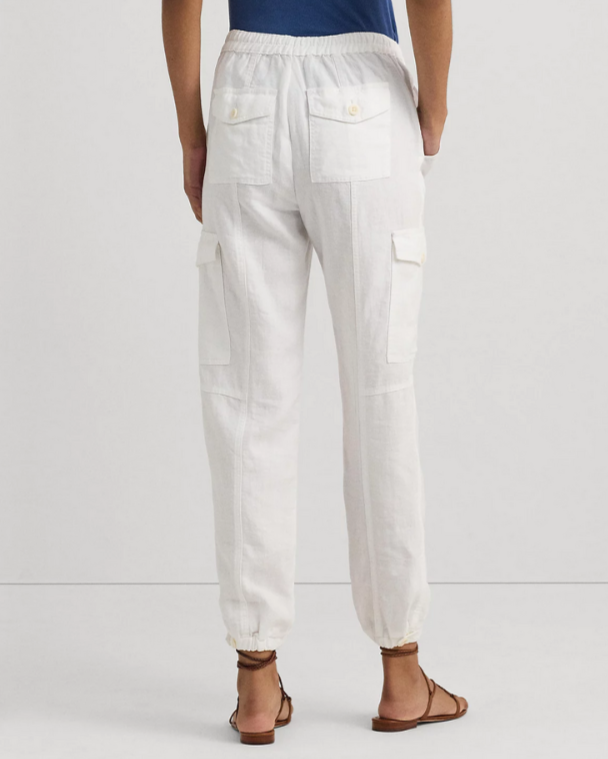 Lauren Ralph Lauren Linen Cargo Pants MSRP $165