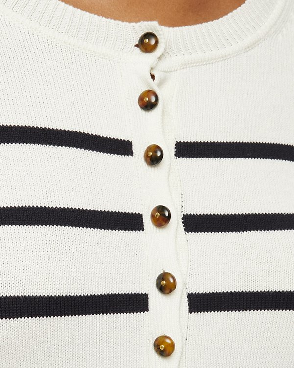 Veronica Beard Dianora Henley Sweater MSRP $348