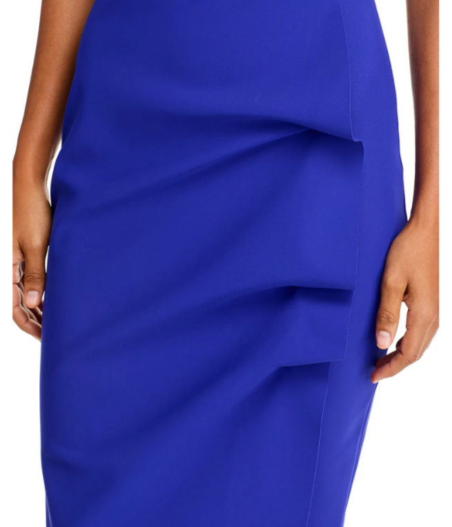 Chiara Boni La Petite Robe La Petite Robe Draped Faux Wrap Dress MSRP $750