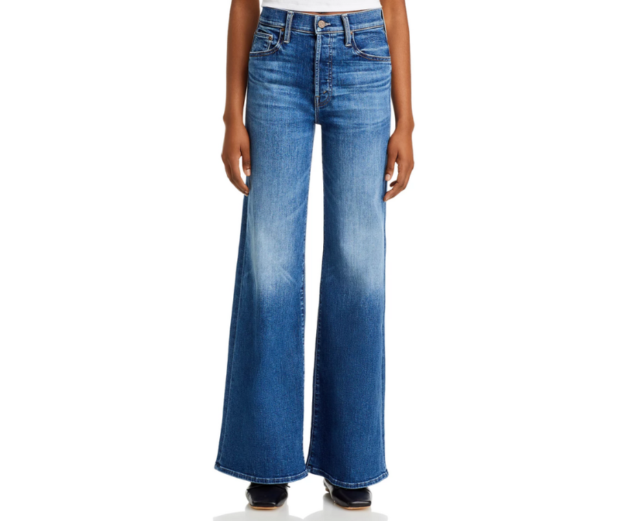 MOTHER The Tomcat Roller Sneak High Rise Wide Leg Jeans MSRP $268