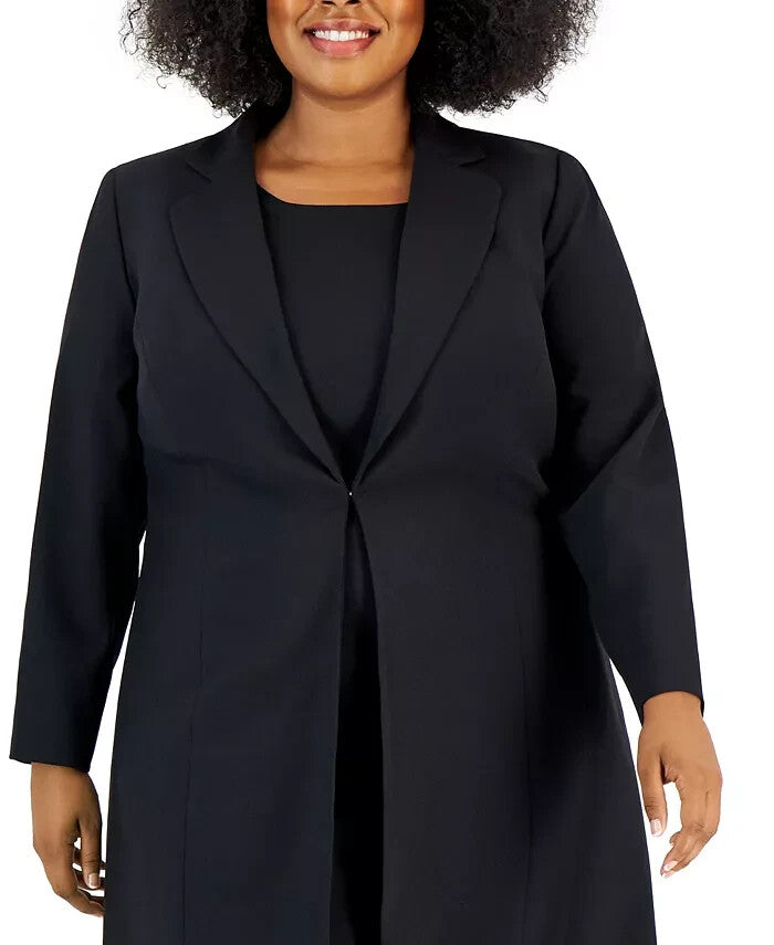 Le Suit Plus Size Topper Jacket & Sheath Dress Suit MSRP $330 Size 14W