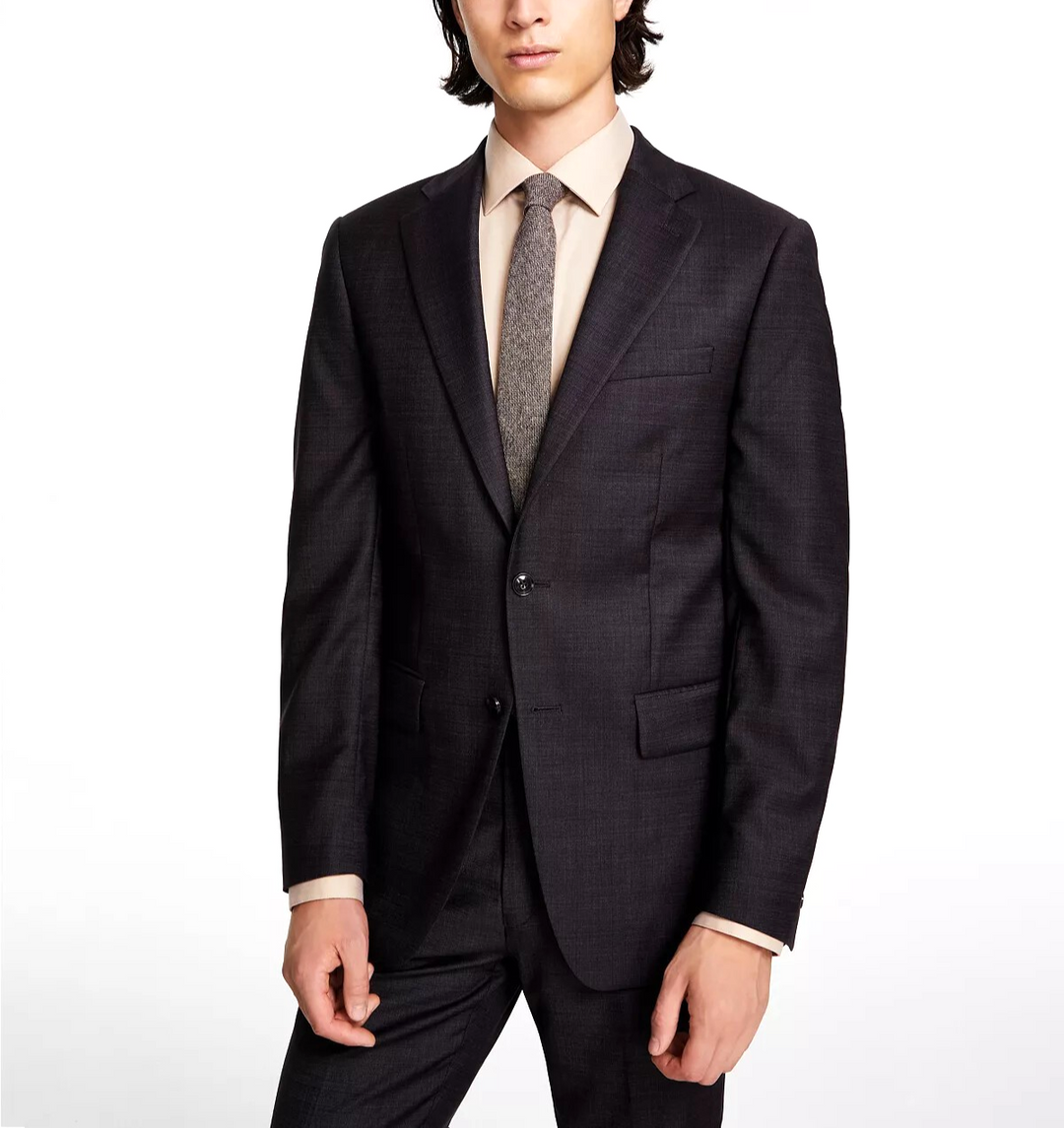 Calvin Klein Slim-Fit Wool-Blend Stretch Suit Jacket MSRP $450