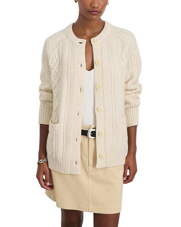 Alec Mill Agnes Cable Knit Cardigan MSRP $235