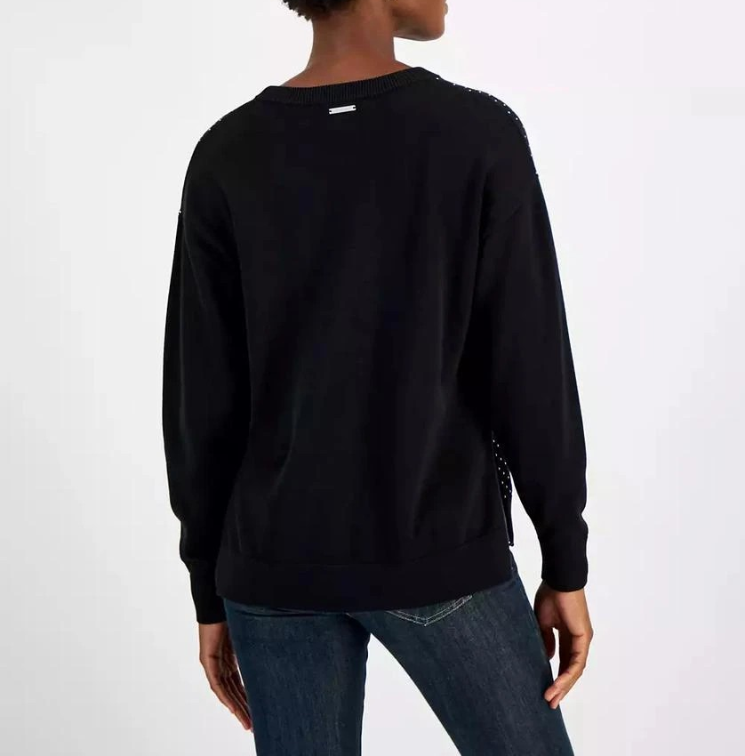 Michael Michael Kors Women's Studded Crewneck Sweater MSRP $125