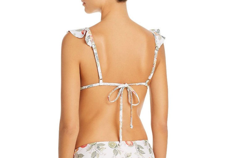 MINKPINK Valencia Frill Triangle Bikini Top $49