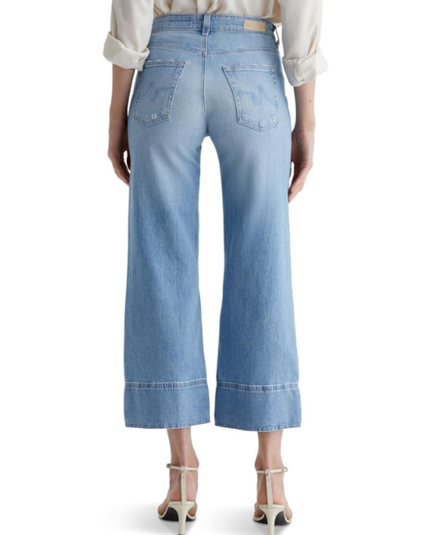 Ag Saige Mid Rise Wide Leg Crop Jeans MSRP $225