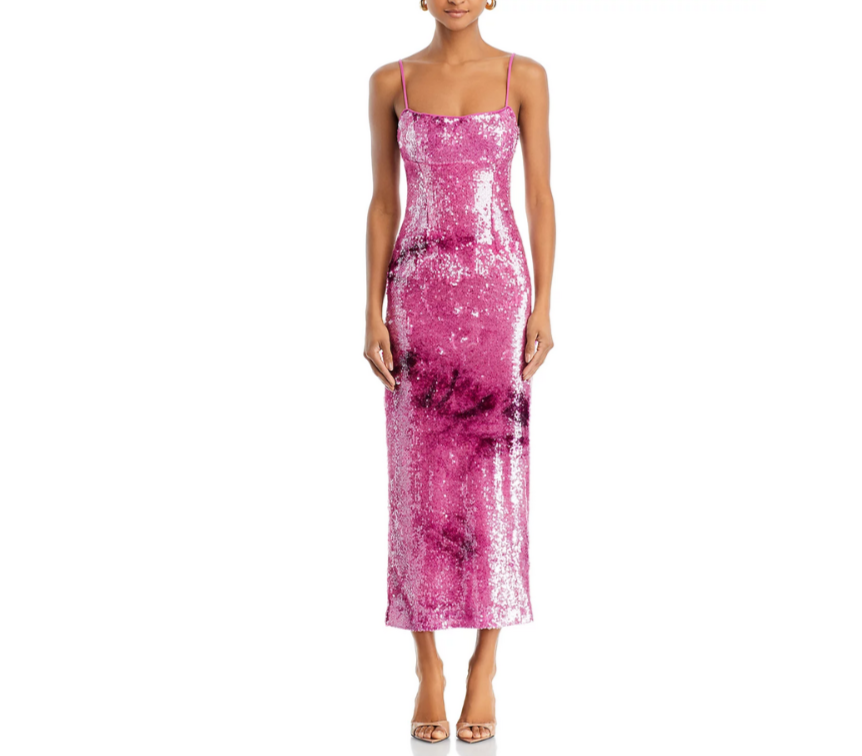 Bardot Infinite Sequin Maxi Dress MSRP $159