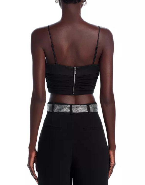 Cinq à Sept Elizabeth Crop Top MSRP $295
