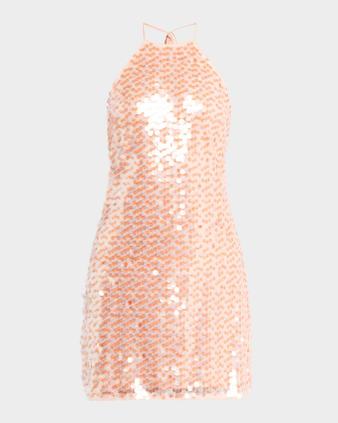Toccin Micky Sequined Halter Shift Dress MSRP $395
