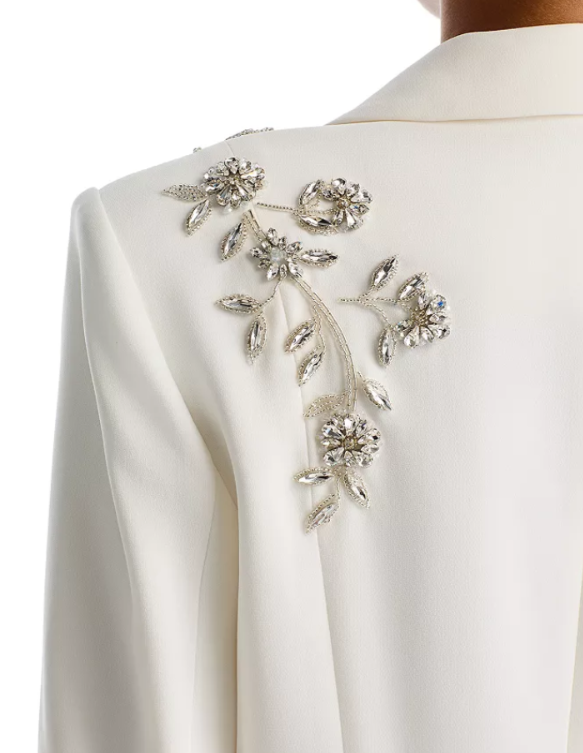 Cinq à Sept Diamond Vines Khloe Embellished Blazer MSRP $695