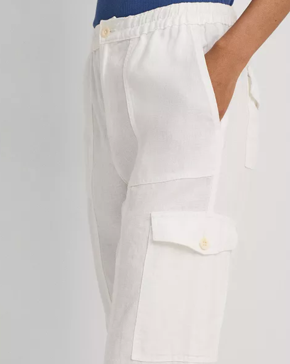 Lauren Ralph Lauren Linen Cargo Pants MSRP $165