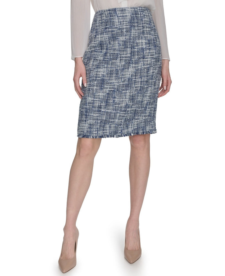 Calvin Klein Women's Tweed Pencil Skirt MSRP $89