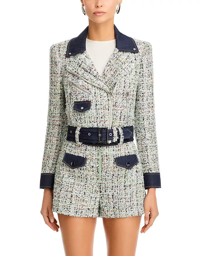 Cinq à Sept Anya Boucle Moto Jacket MSRP $425