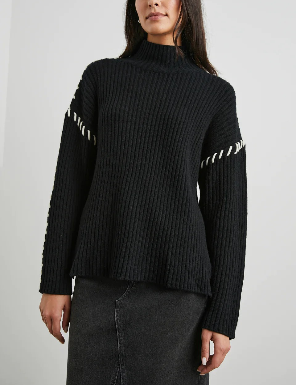 Rails Liam Wool Blend Turtleneck Sweater MSRP $248