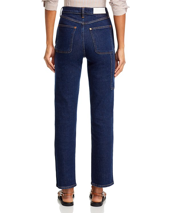 RE/DONE Painter High Rise Stove Pipe Straight Jeans MSRP $315