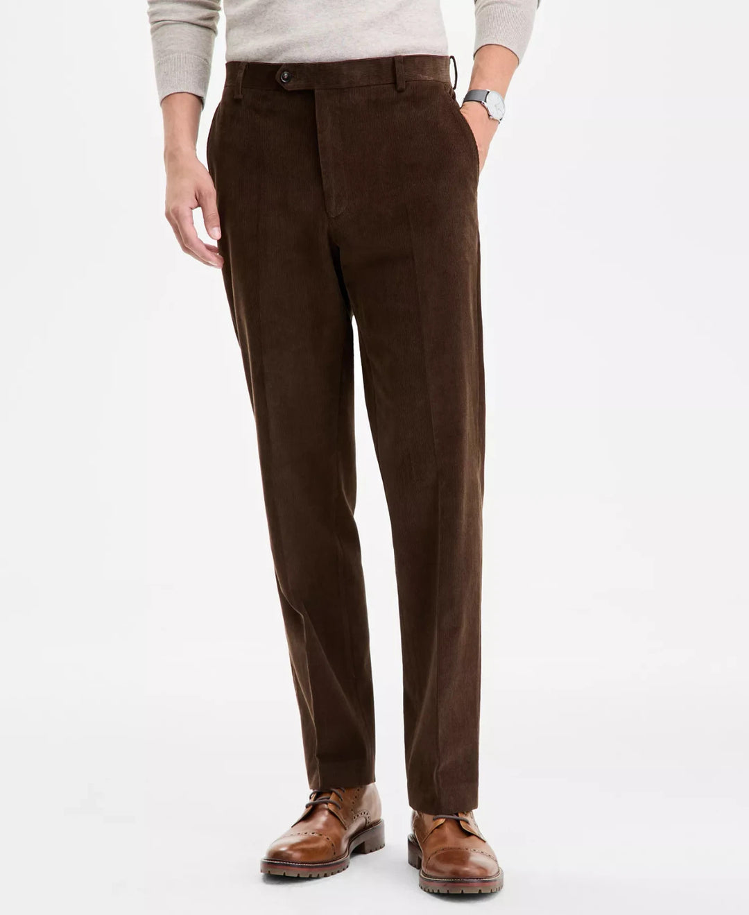 Tommy Hilfiger Men's Modern-Fit Solid Corduroy Pants MSRP $95