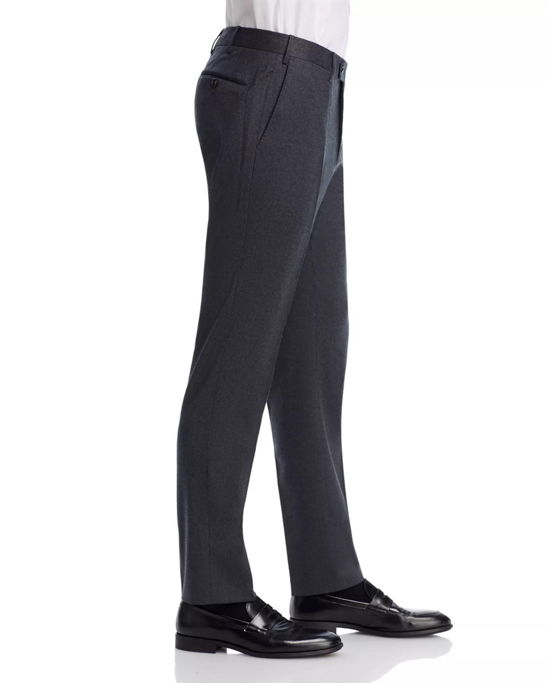 PT Torino Melange Stretch Flannel Slim Fit Trousers MSRP $425