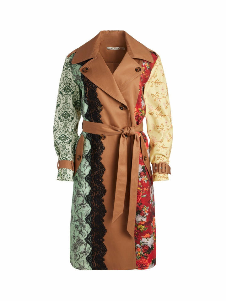 Alice and Olivia Keith MIDI Trench Coat MSRP $895