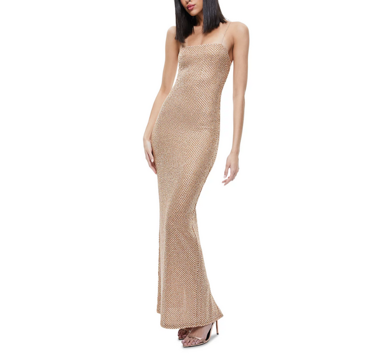 Alice and Olivia Fifi Embellished Sleeveless Gown MSRP $1495