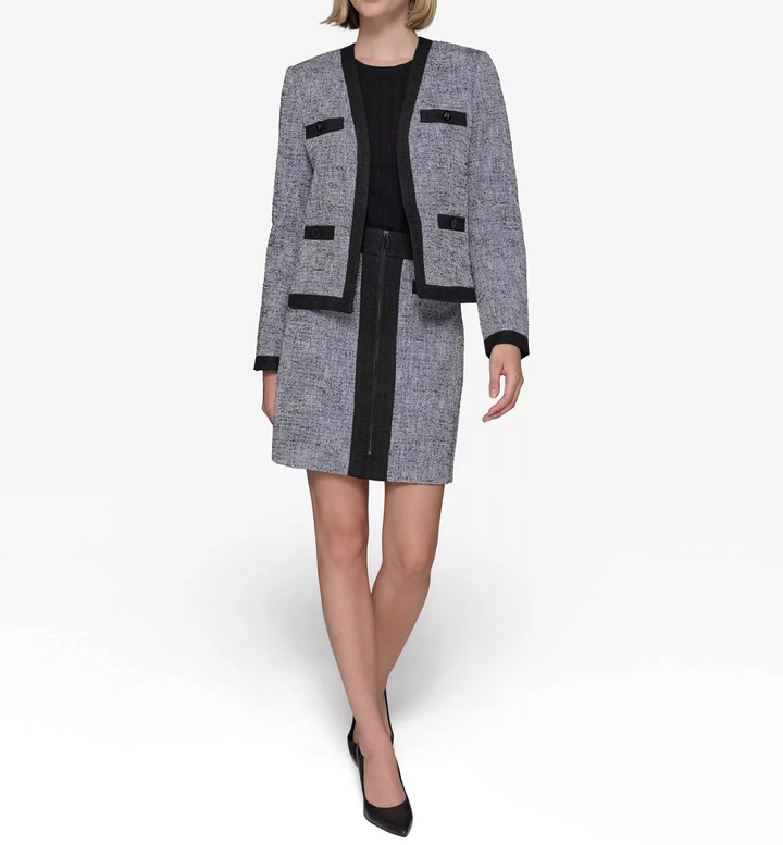 KARL LAGERFELD PARIS Women's Open-Front Jacket MSRP $179