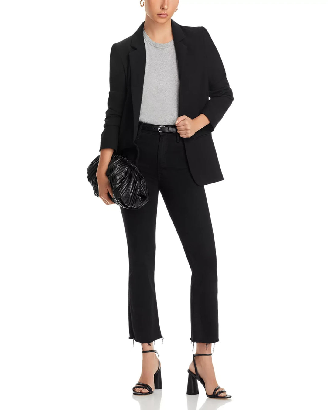 MOTHER The Lil' Hustler Ankle High Rise Cropped Bootcut Jeans MSRP $228